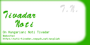 tivadar noti business card